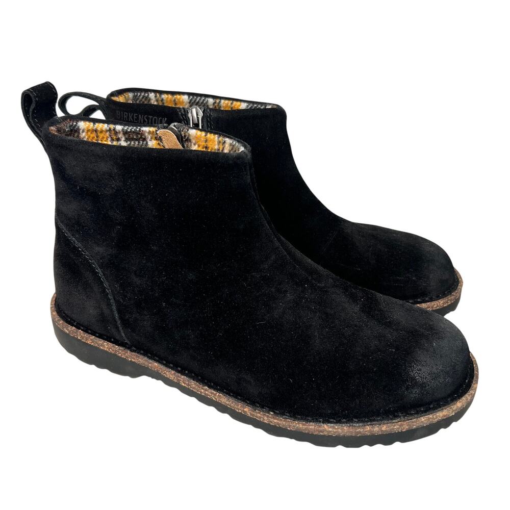 Birkenstock Melrose Black Suede Boot Size 40